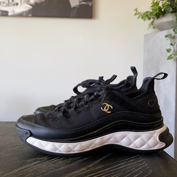 CHANEL Shoes - CHANEL AUTHENTIC Black sport trail suede sneakers